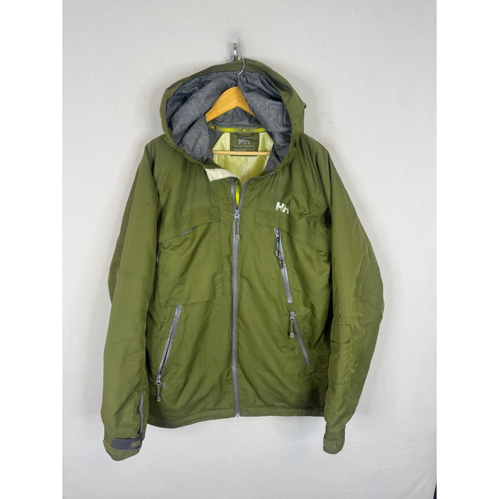 Helly Hansen Helly Tech XP Waterproof Hooded Jacket Green Mens Large